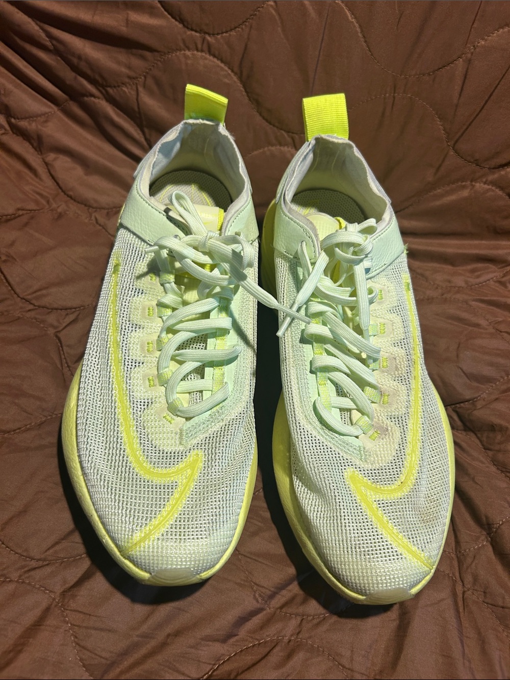 Nike Women’s Running Sneakers - White and Pale Yellow - Picture 4 of 5